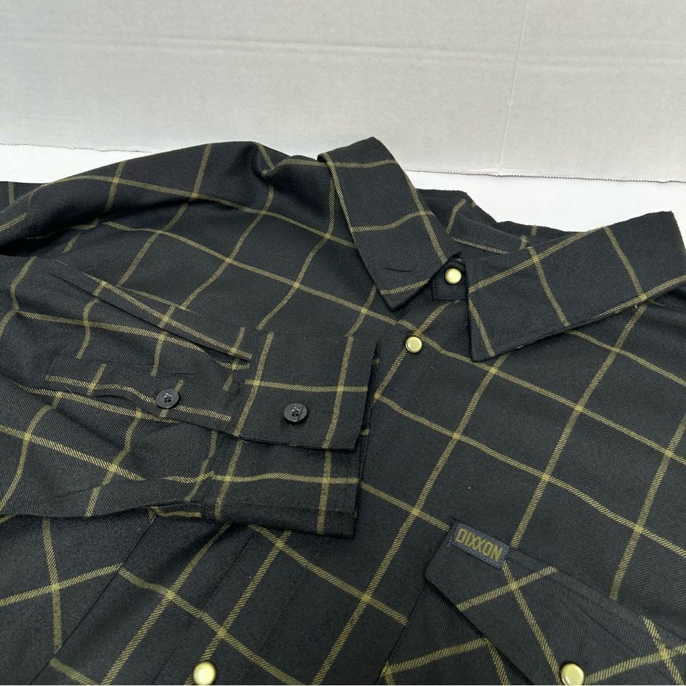 Dixxon Flannel Company Nfidel Black Plaid Shirt Pearl Snaps Size 5X